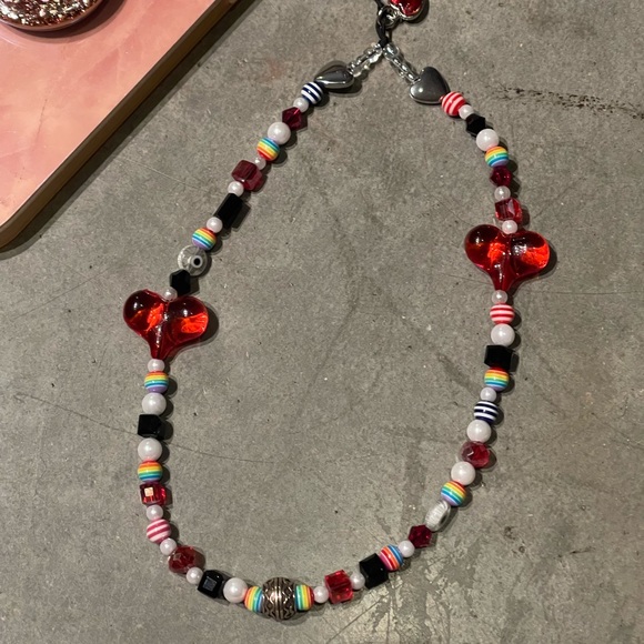 Phone String!! Red heart ♥️ theme! Red heart ❤️ charm! - Picture 6 of 9